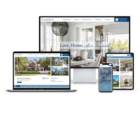 Home Builder Websites for Classica Homes