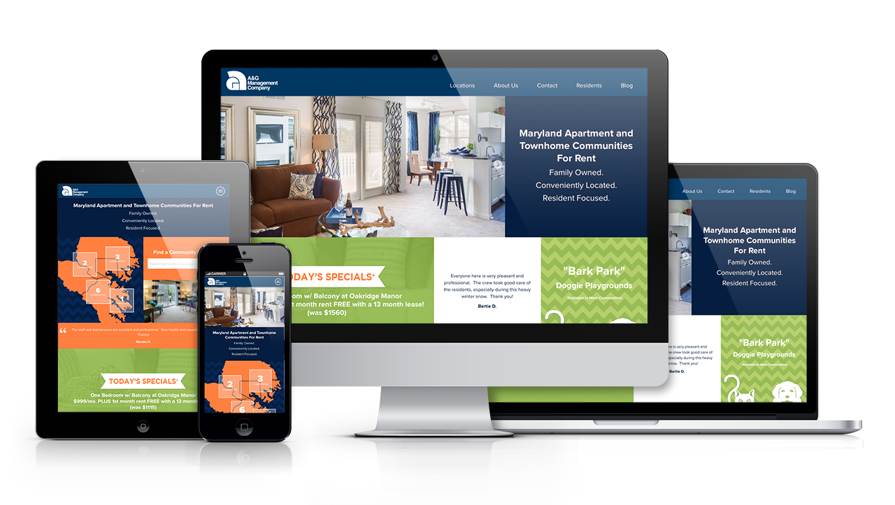 Home Builder Website Design for A&G Management