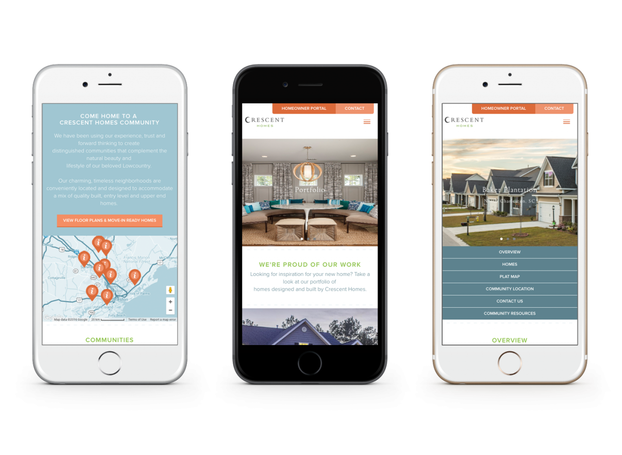 Home Builder Website Design for Crescent Homes