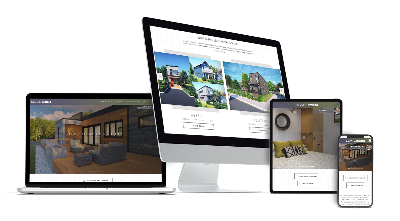 Home Builder Website Design for Slate Homes
